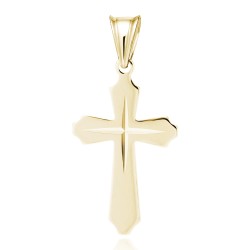 Cruciulita argint placată cu aur galben DiAmanti K0244G-DIA (Argint 925‰ 1 g.)